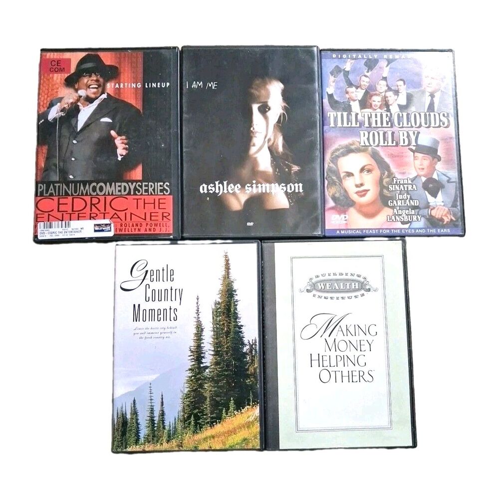 Cedric the Entertainer Ashlee Simpson Building Wealth Trash DVD Variety Lot